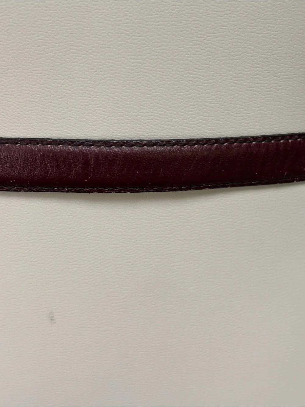 Etienne Aigner Vintage 1/2 inch Leather Belt with Gold-Tone Logo Buckle